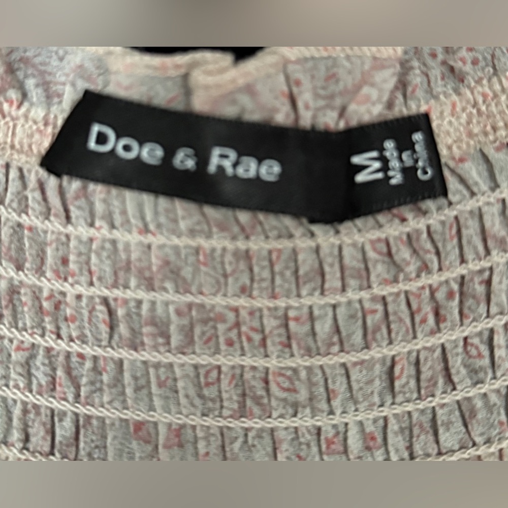 Doe & Rae Beige Patterned Blouse - Picture 3 of 7